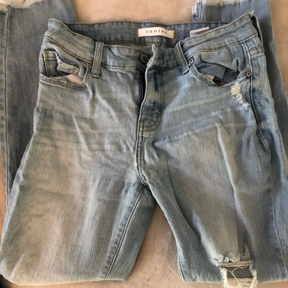 Distressed jeans